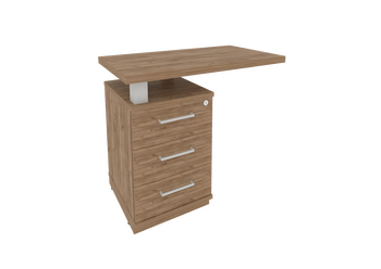 Тумба FIRST приставная с топом левая KTP-1 L  900х500х765